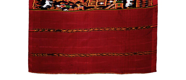Ensemble 19: Heirloom Temple/ Buddha Scene 100% Silk Wrap with Printed Wrap Skirt from Thailand - Each Item Sold Separately - Image 9