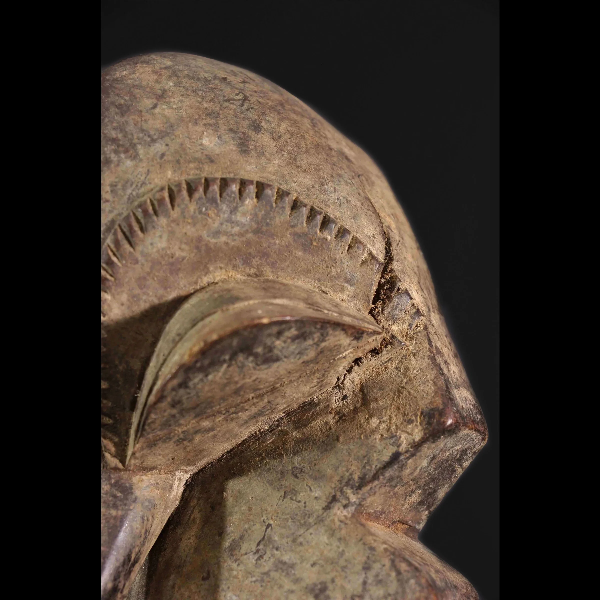 Hemba Soko Mutu Passport Mask, Congo  #32B - Image 10