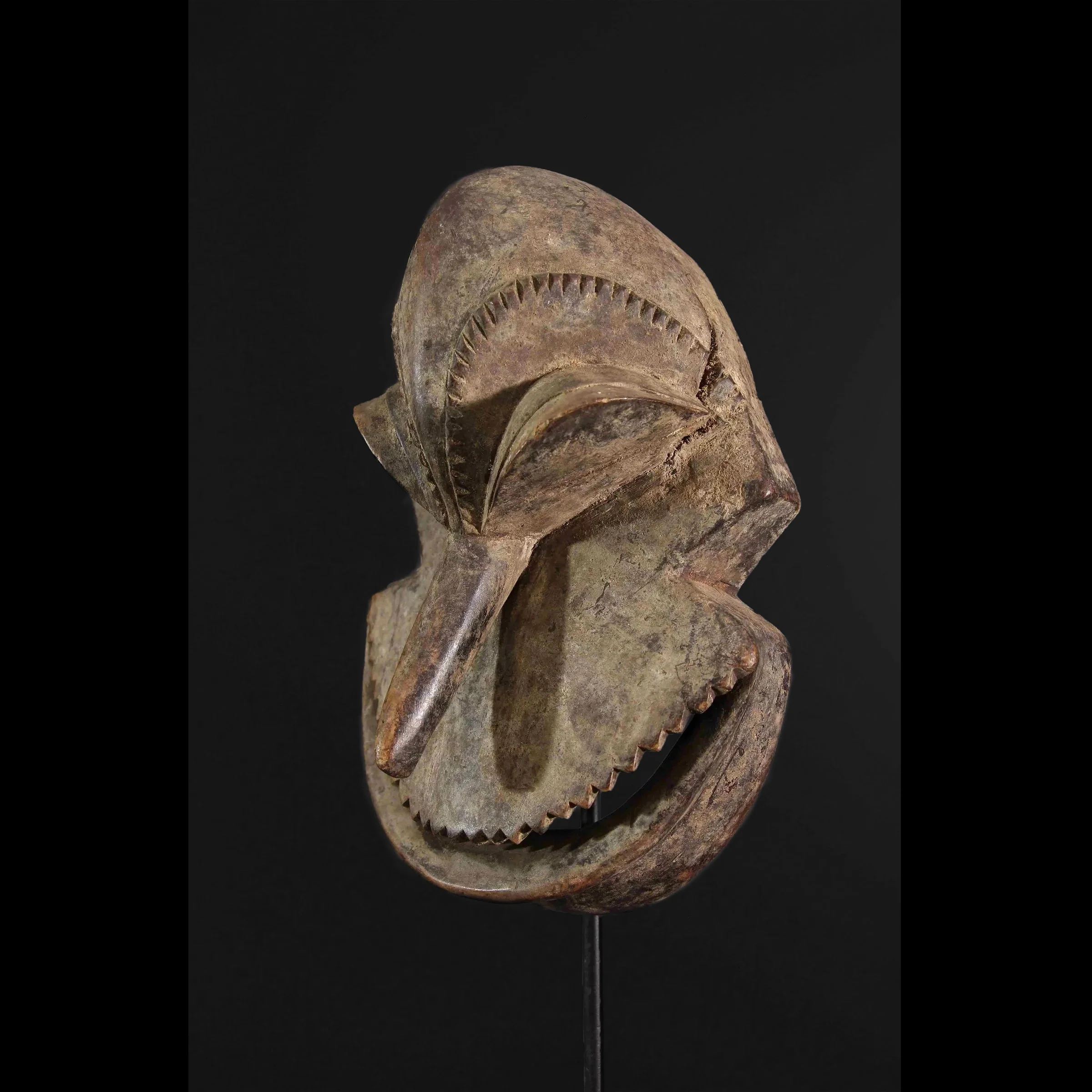 Hemba Soko Mutu Passport Mask, Congo  #32B - Image 4