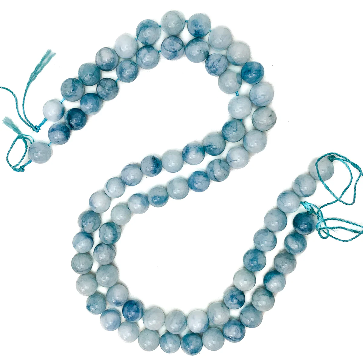 Hemimorphite 10mm Smooth Rounds Bead Strand - Image 4