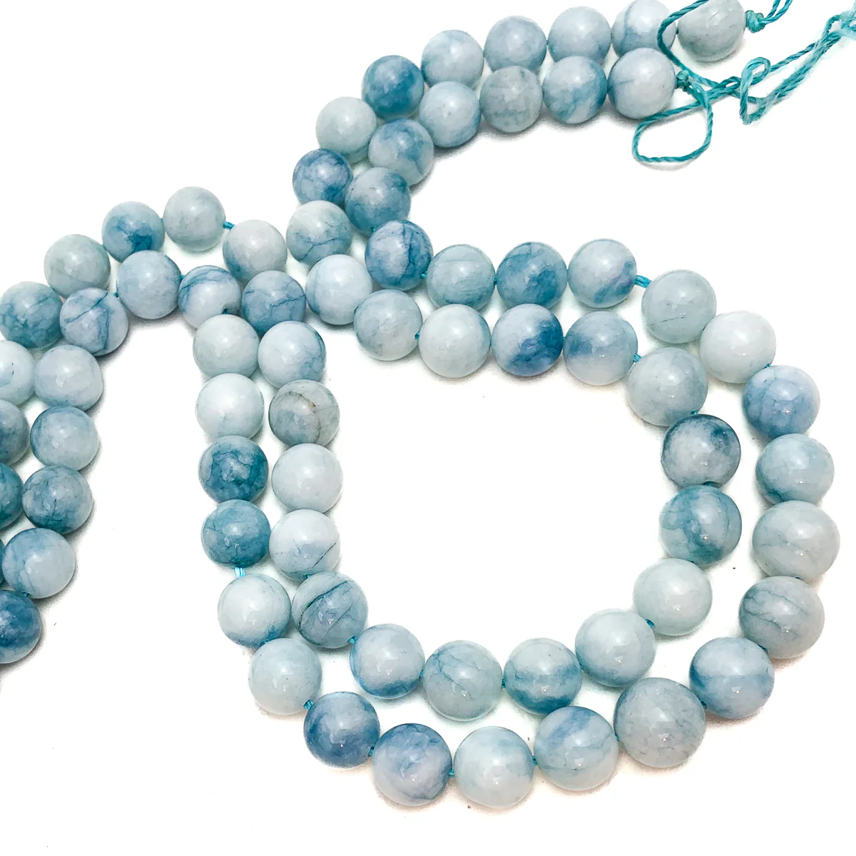 Hemimorphite 10mm Smooth Rounds Bead Strand - Image 5