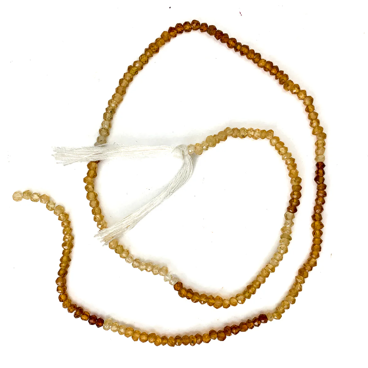 Hessonite Sri Lanka Ombre Garnet 3mm Faceted Rondelles - Image 2