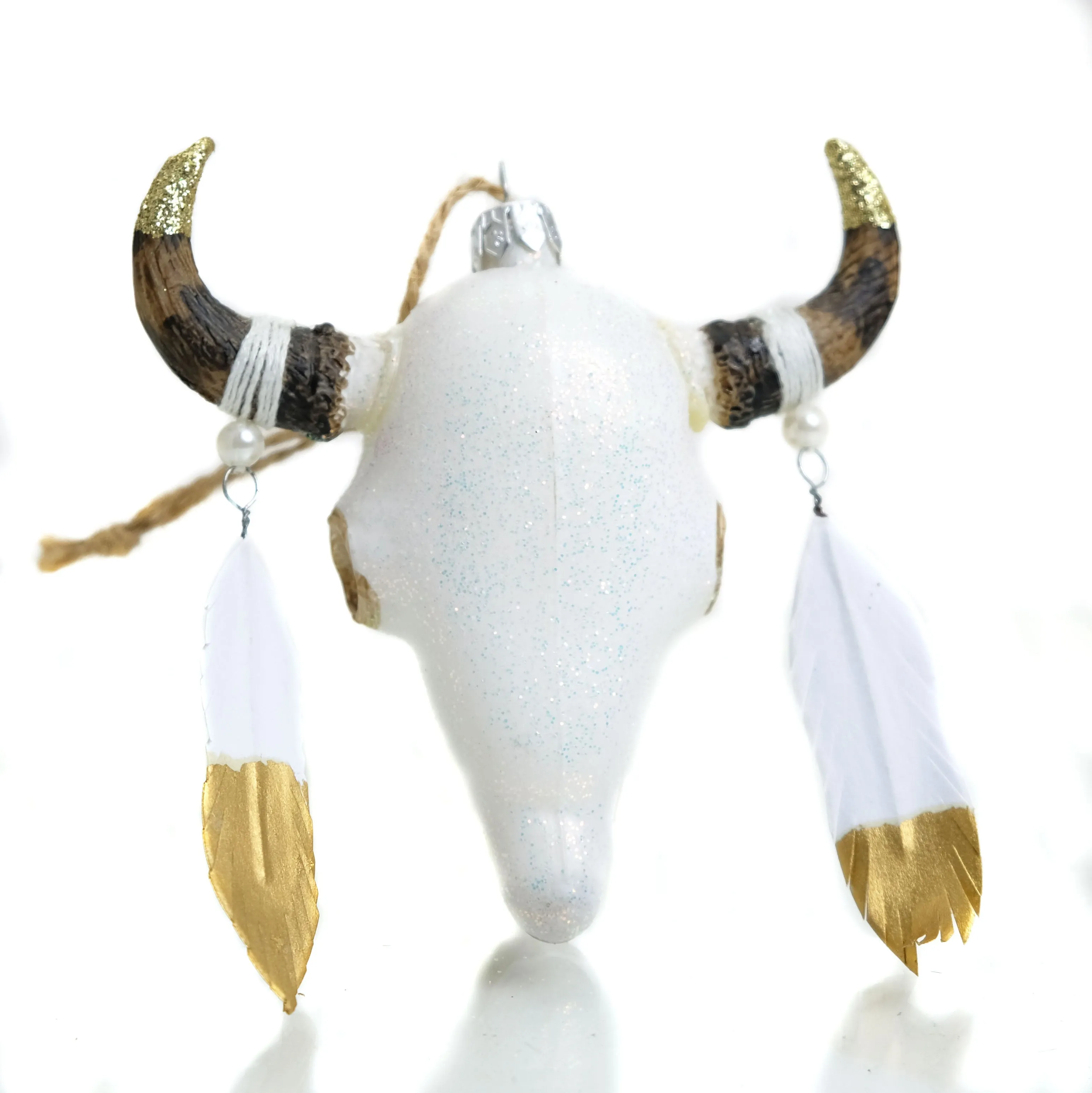 Highlands Skull Glass Ornament - Image 3
