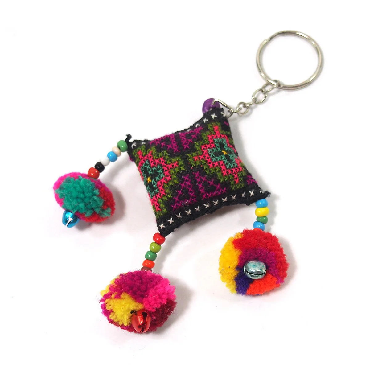 Hilltribe Bauble Keychain, D - Image 3