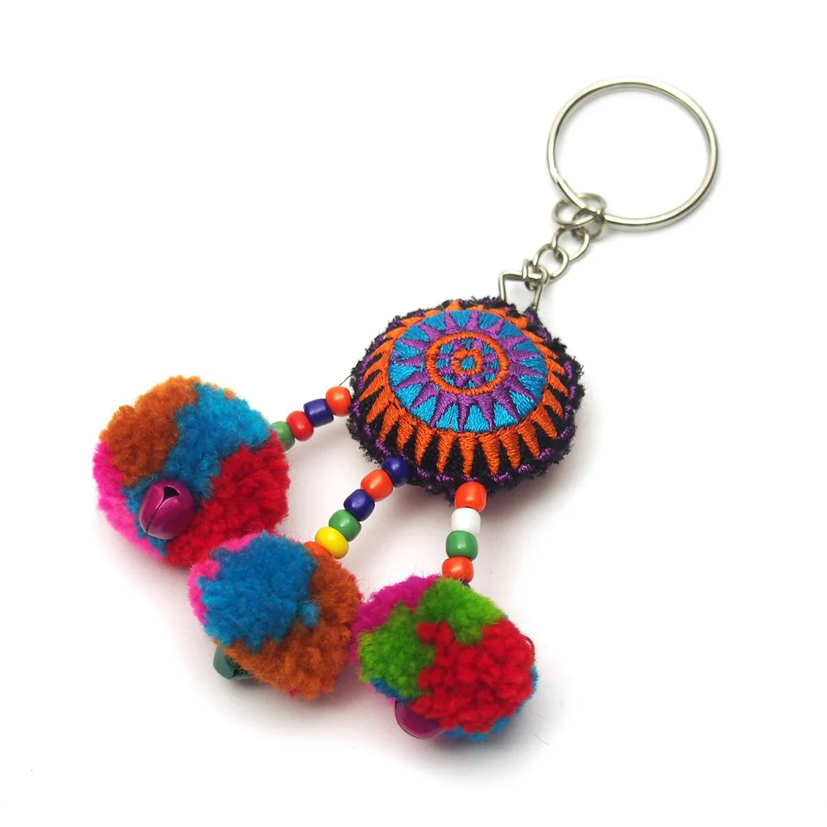 Hilltribe Bauble Keychain, E - Image 2