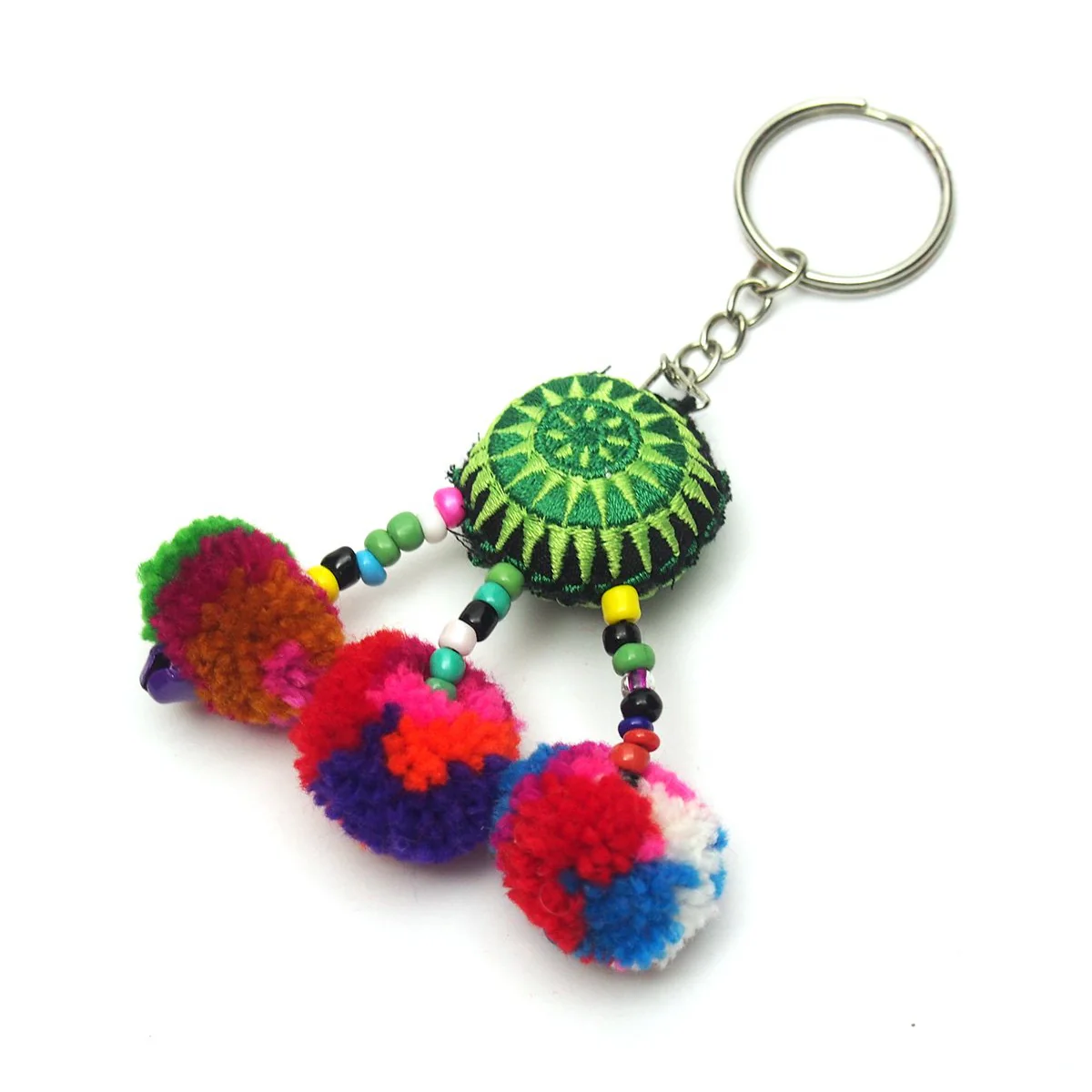 Hilltribe Bauble Keychain, E - Image 3