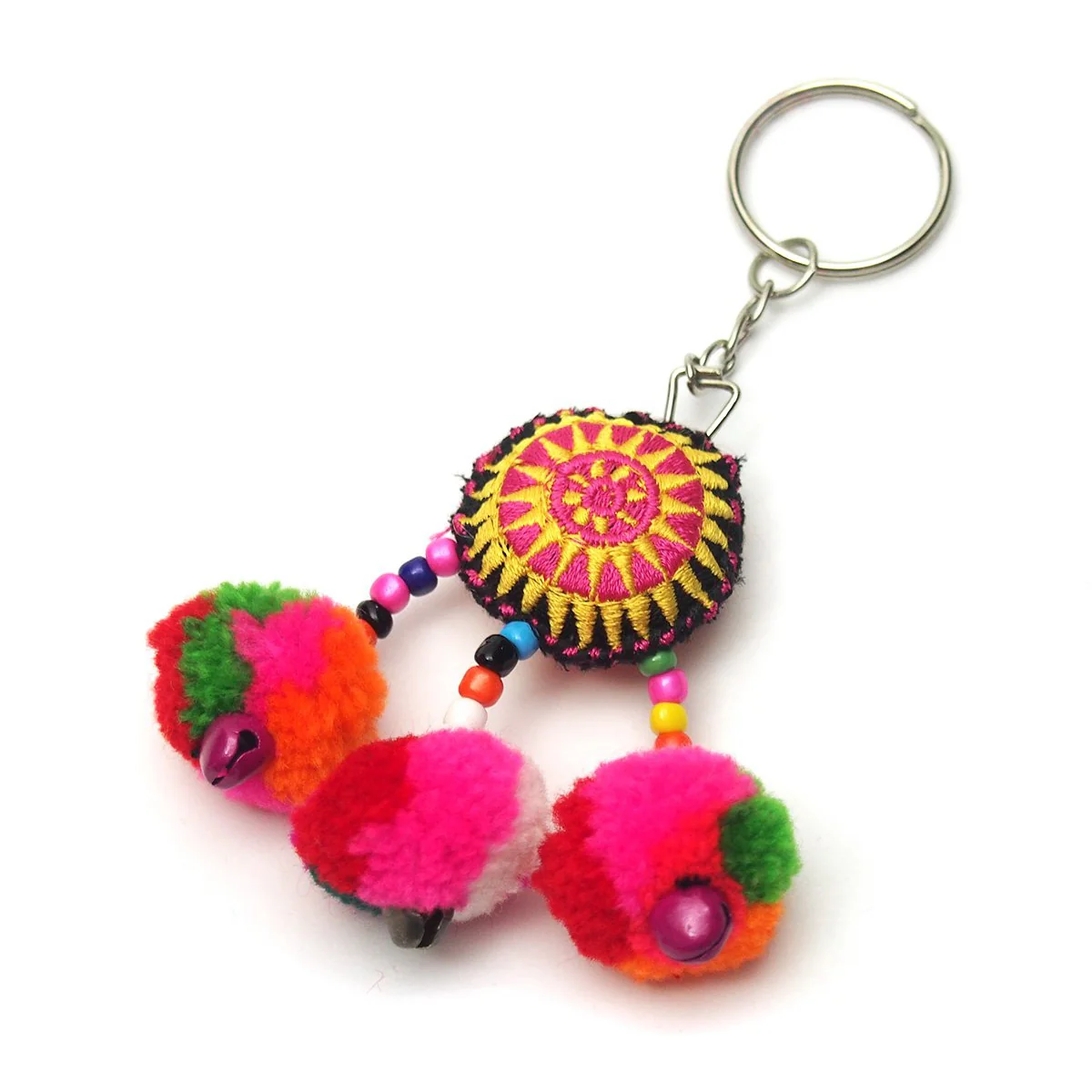 Hilltribe Bauble Keychain, E - Image 4