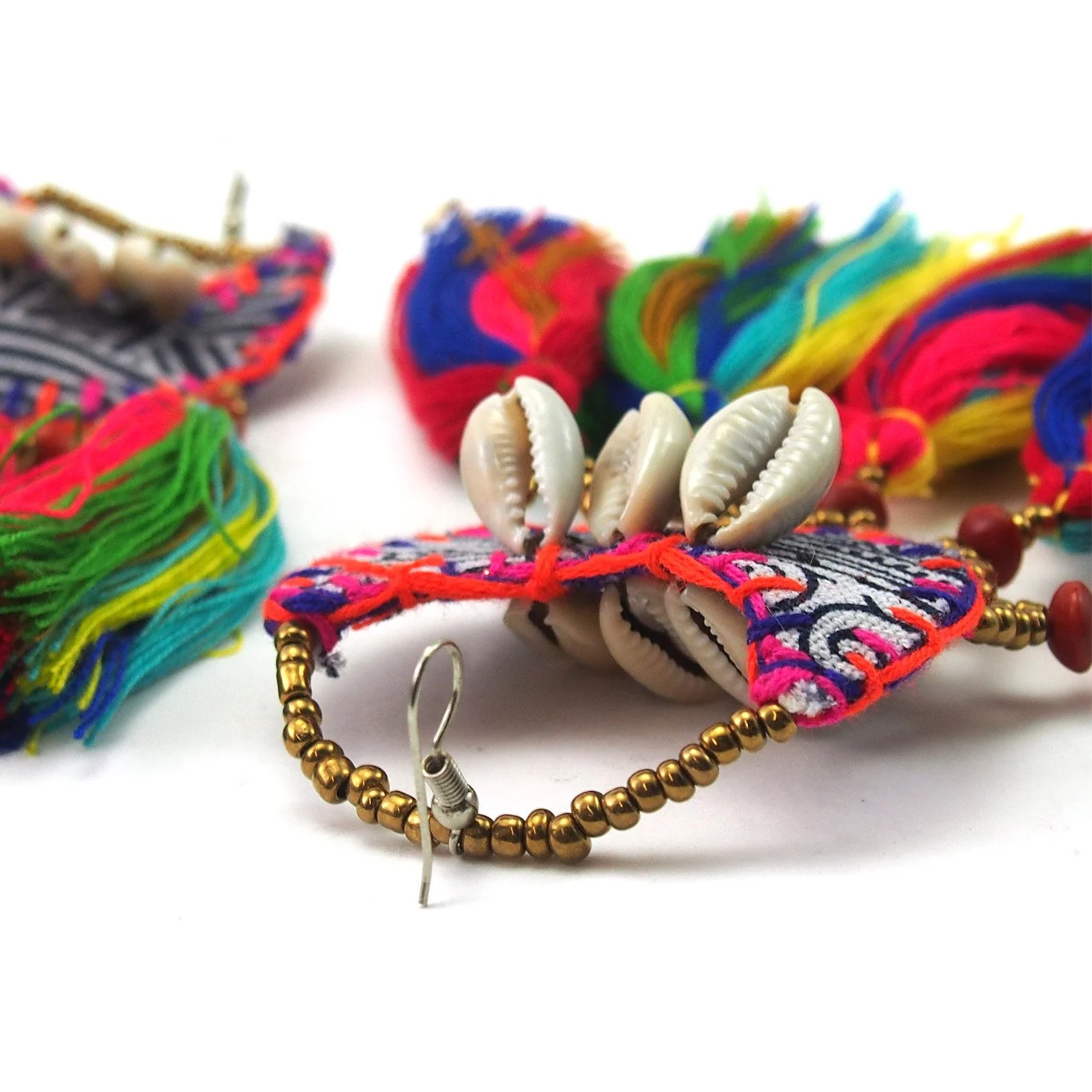 Hilltribe Crocheted Earrings - Image 2
