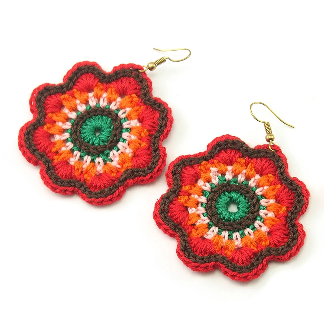 Hilltribe Crocheted Earrings - Image 3
