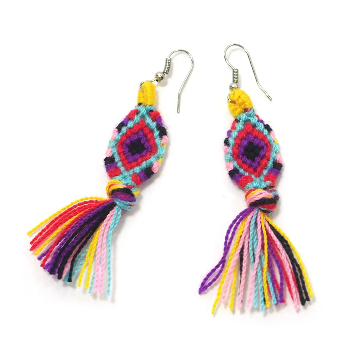 Hilltribe Crocheted Earrings, A - Image 2