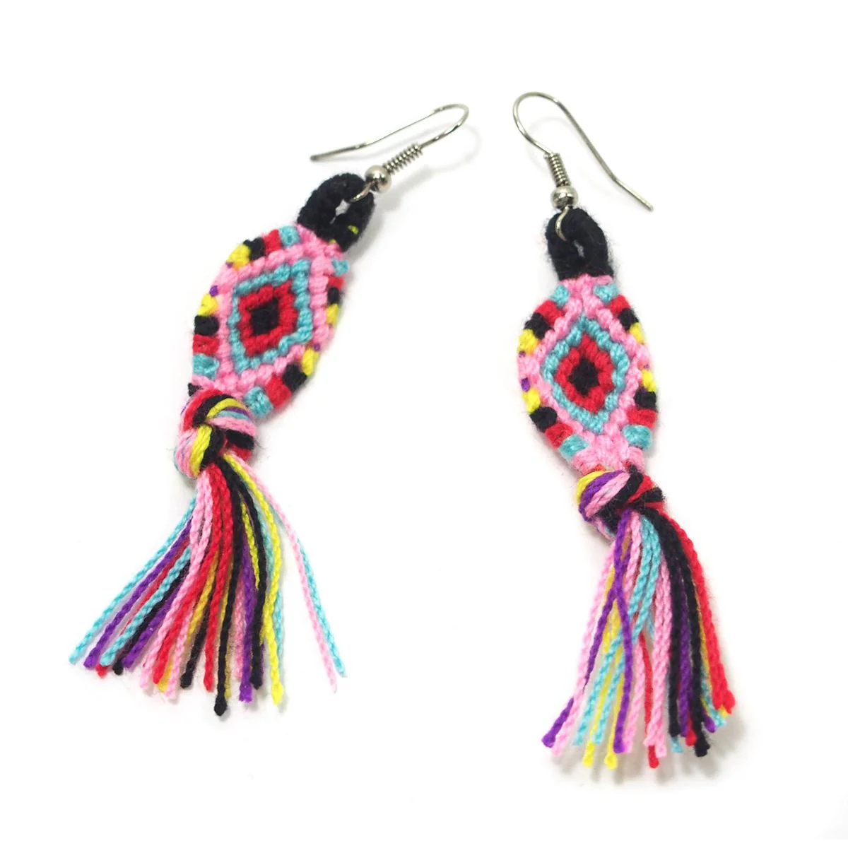 Hilltribe Crocheted Earrings, A - Image 3