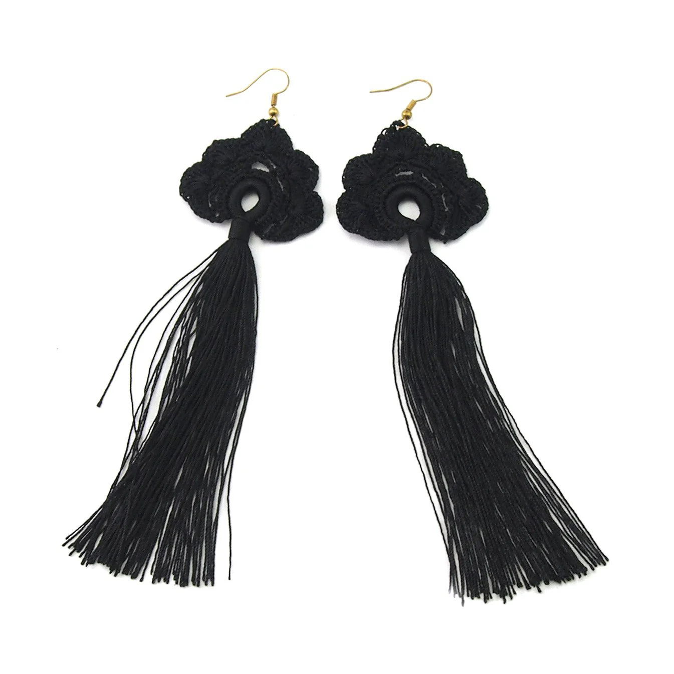 Hilltribe Tassel Earrings - Image 2