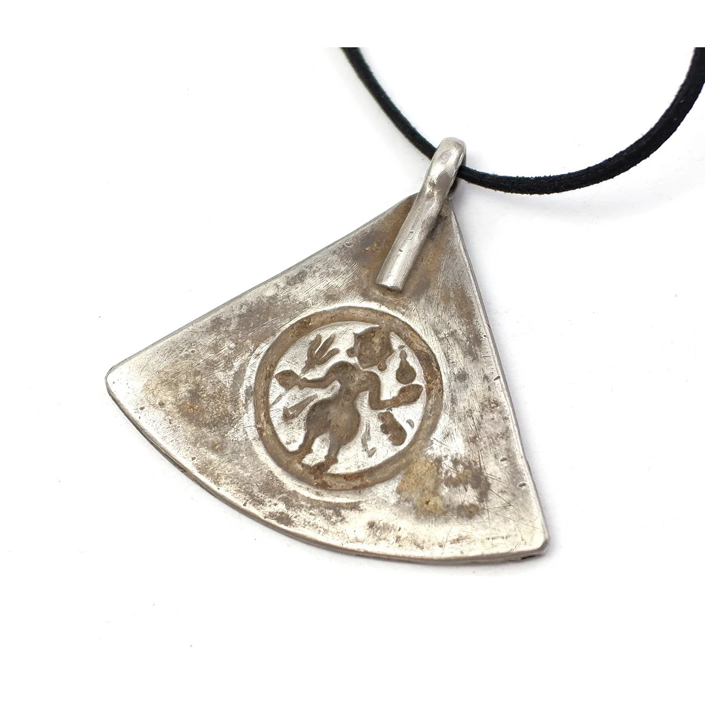 Hindu Goddess Antique High Silver Content Pendant 1 - Image 4