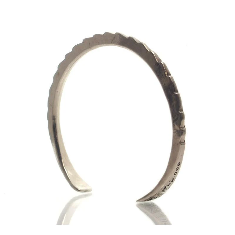 Hmong 95% Pure Silver Hand Finished Cuff -4 - Image 4