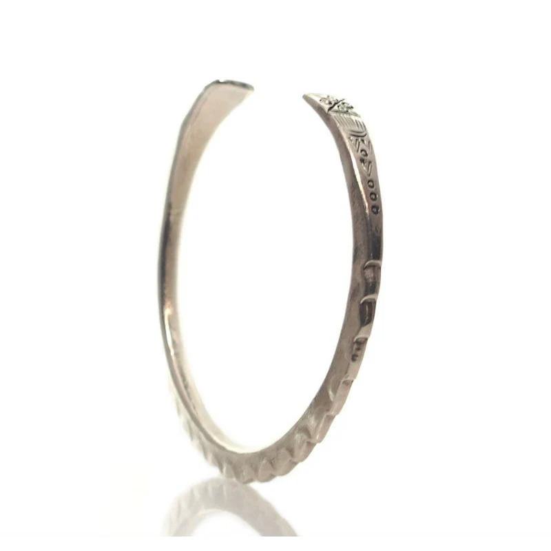 Hmong 95% Pure Silver Hand Finished Cuff -4 - Image 5