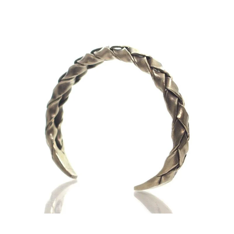 Hmong 95% Pure Silver Hand Finished Cuff Bracelet - 7 - Image 3