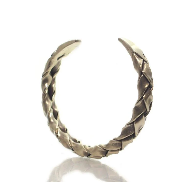 Hmong 95% Pure Silver Hand Finished Cuff Bracelet - 7 - Image 4