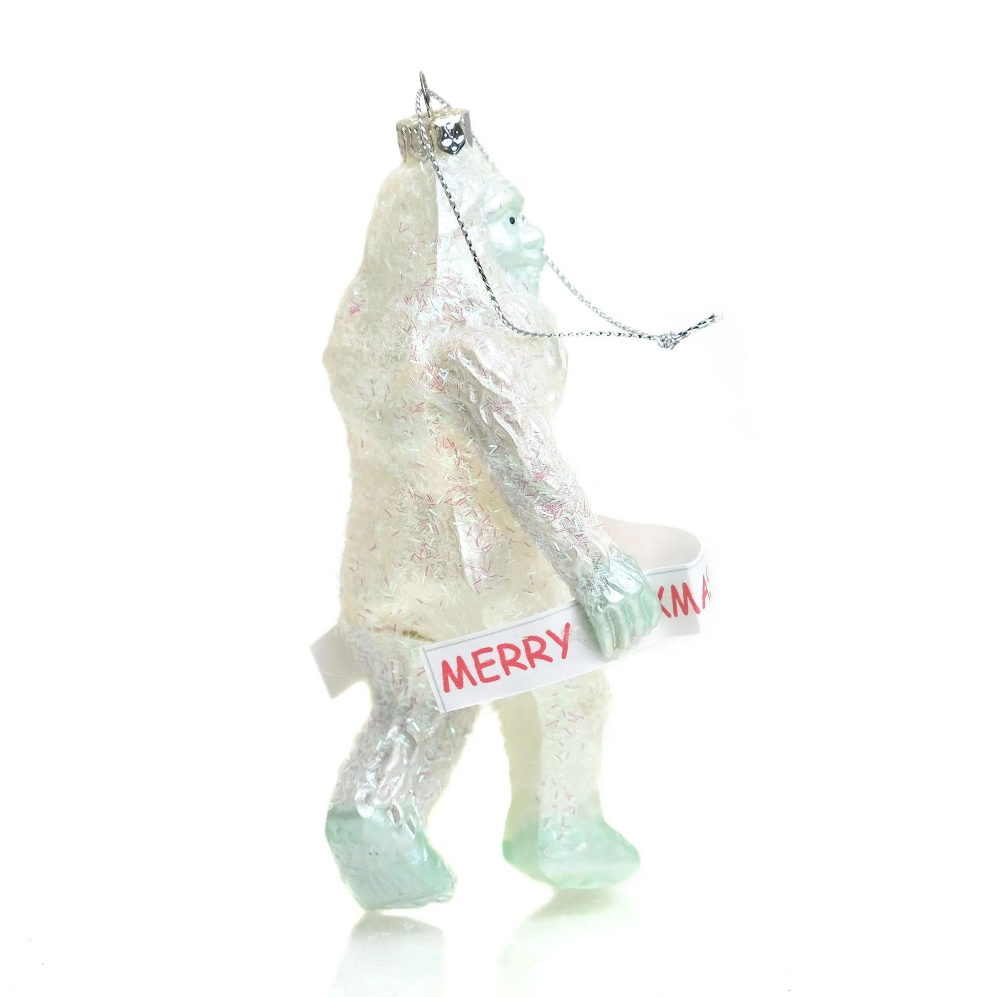 Merry Christmas Ya Filthy Animal Holiday Yeti Glass Ornament - Image 3