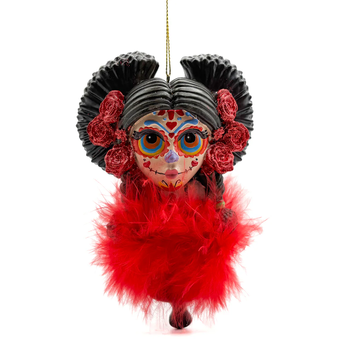 Mad Hatters Day Of Dead Head Ornaments - Image 2