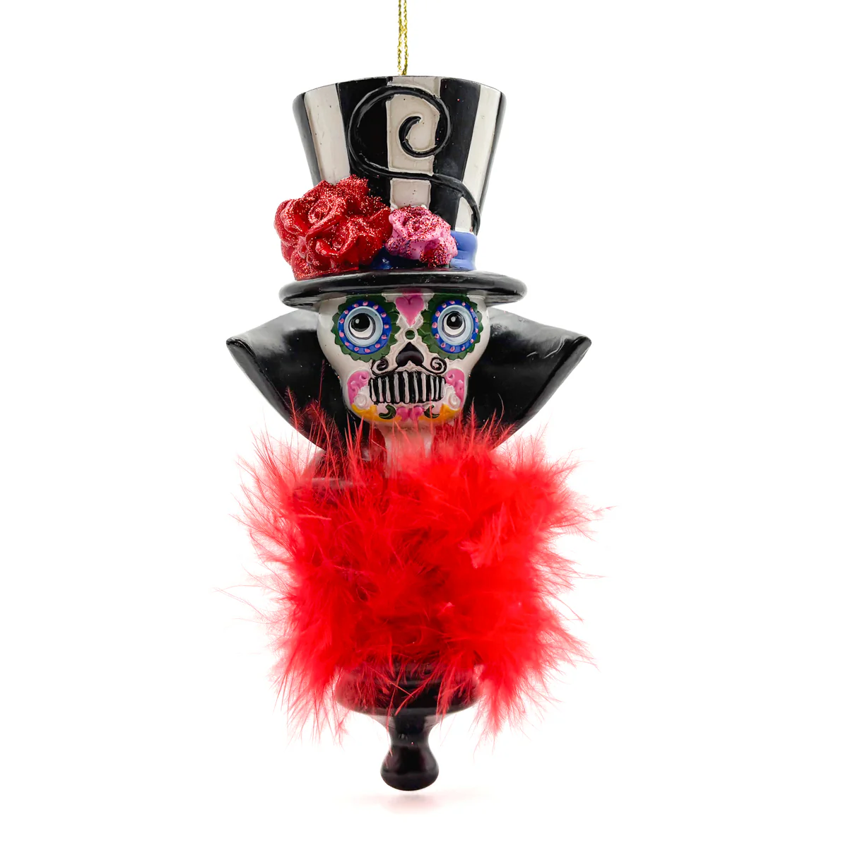 Mad Hatters Day Of Dead Head Ornaments - Image 5