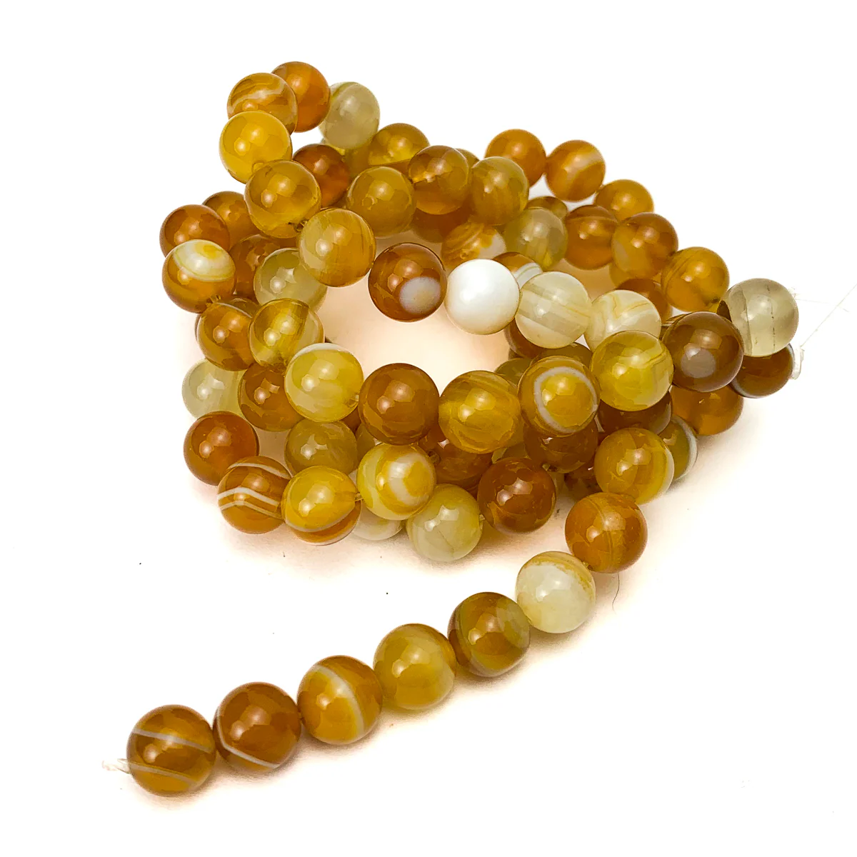 Honey Agate 8mm Smooth Rounds - Image 3