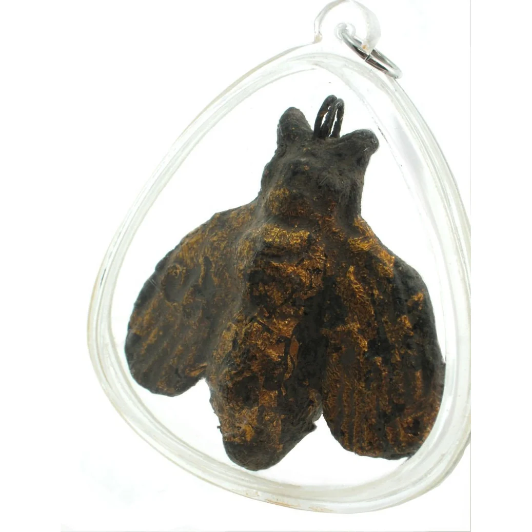 Honey Bee Gathering Wealth and Happiness Amulet Pendant - Image 3