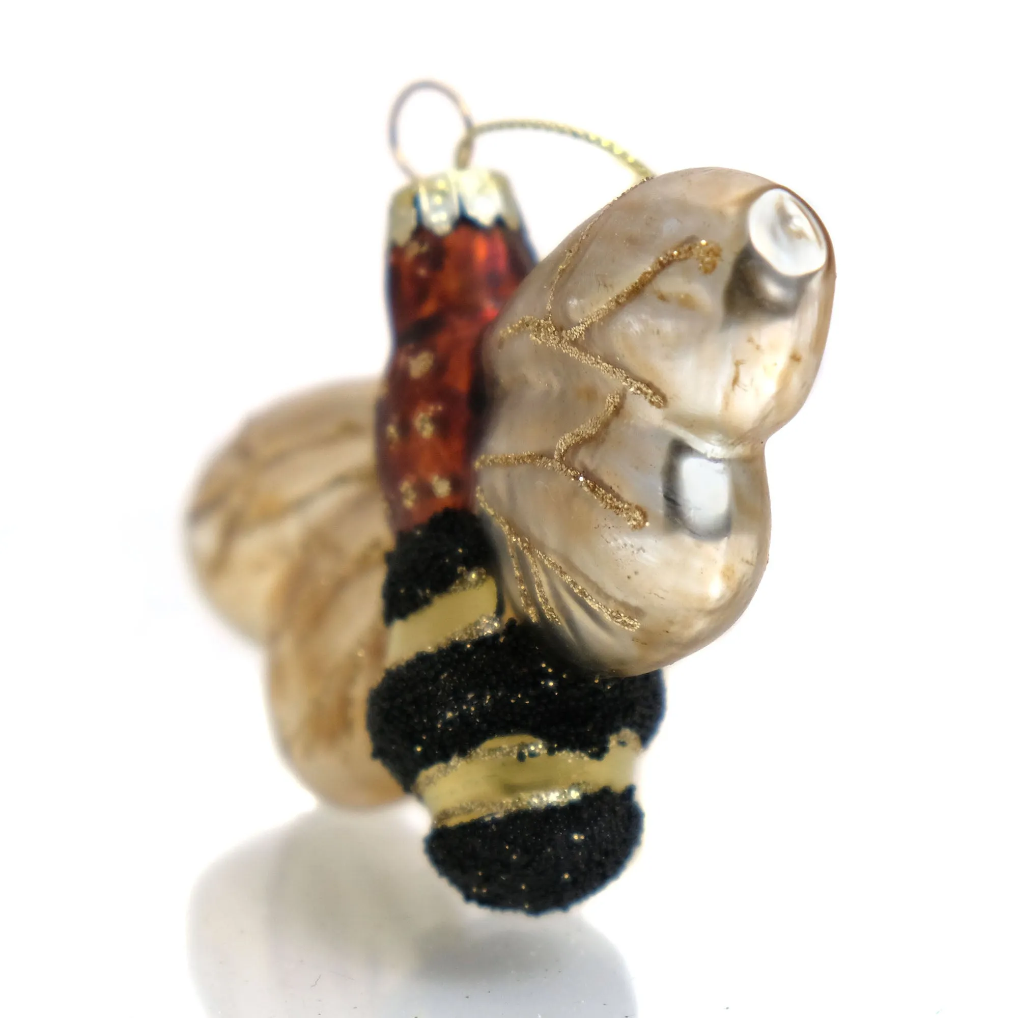 Honey Bee Glass Ornament - Image 2