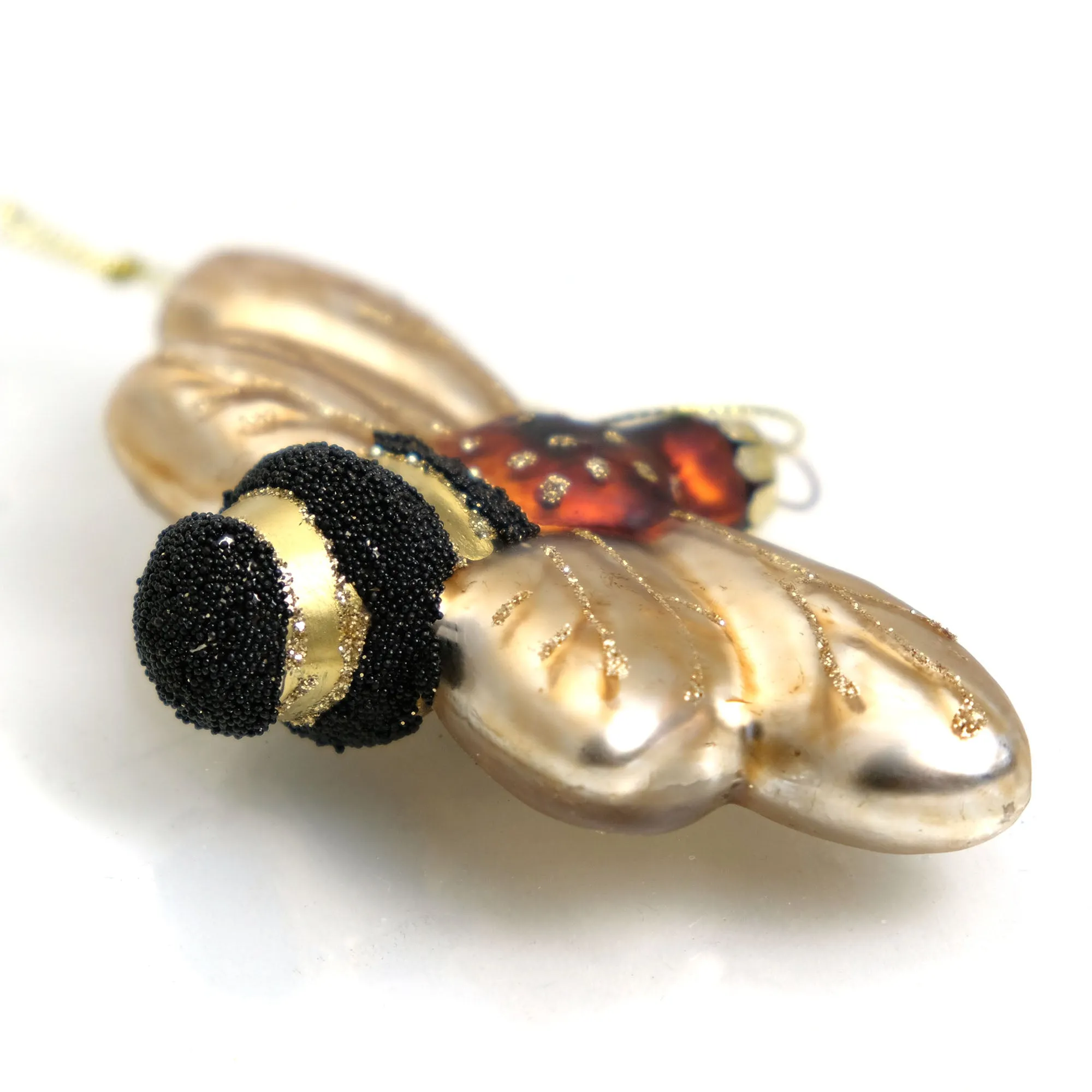 Honey Bee Glass Ornament - Image 3
