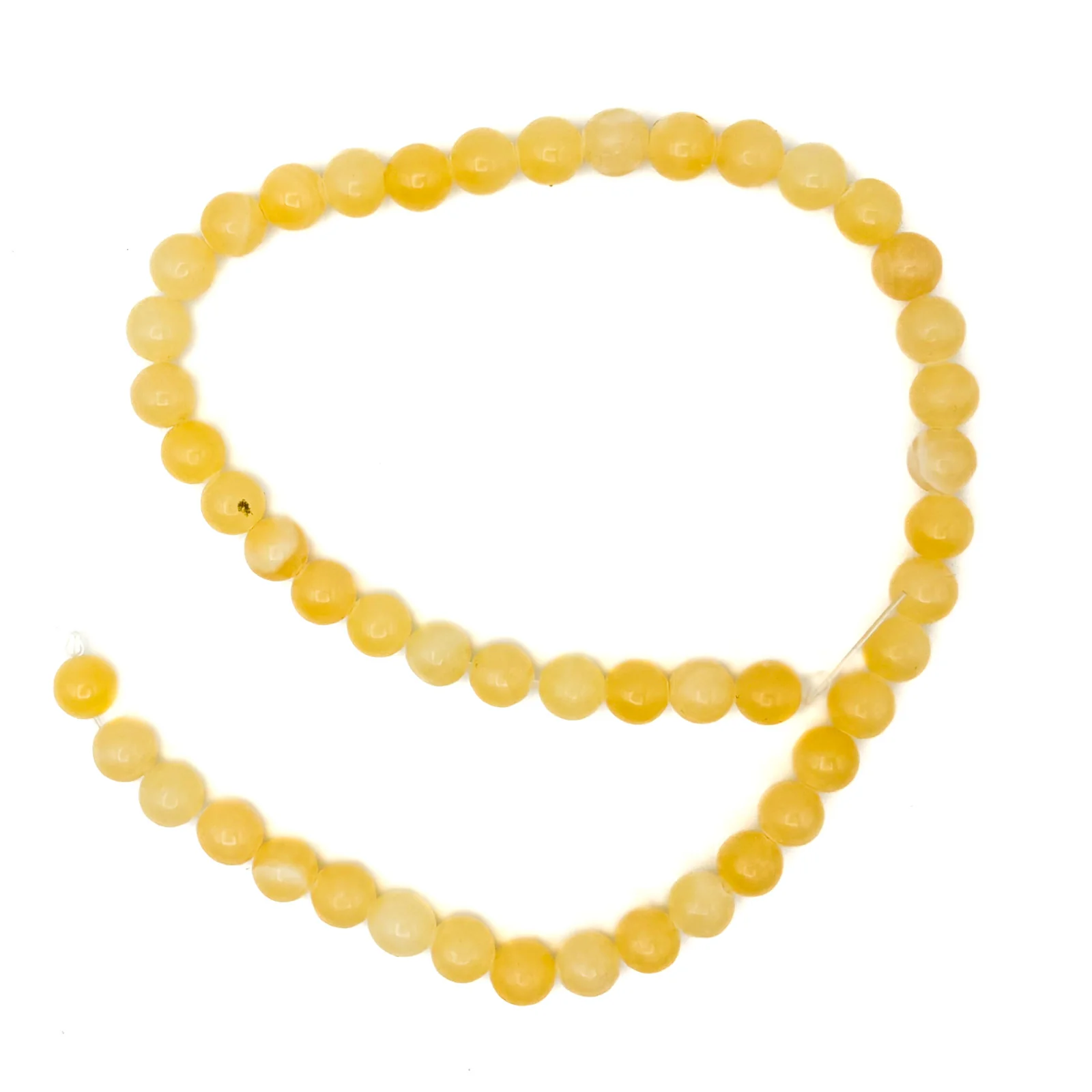 Honey Calcite 8mm Rounds Bead Strand - Image 2