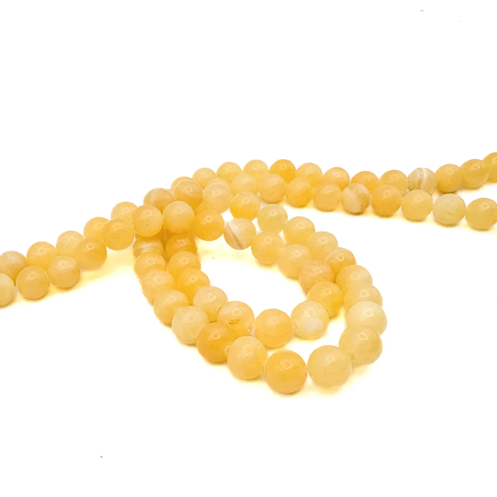 Honey Calcite 8mm Rounds Bead Strand - Image 5