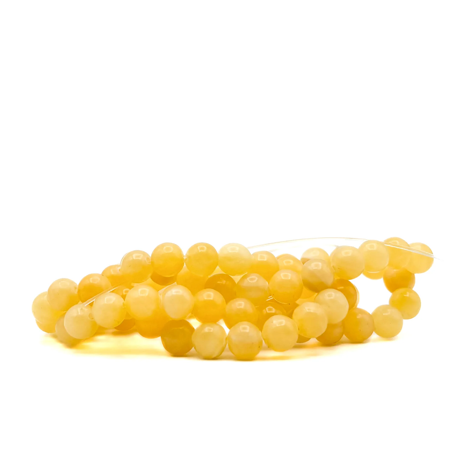 Honey Calcite 8mm Rounds Bead Strand - Image 8