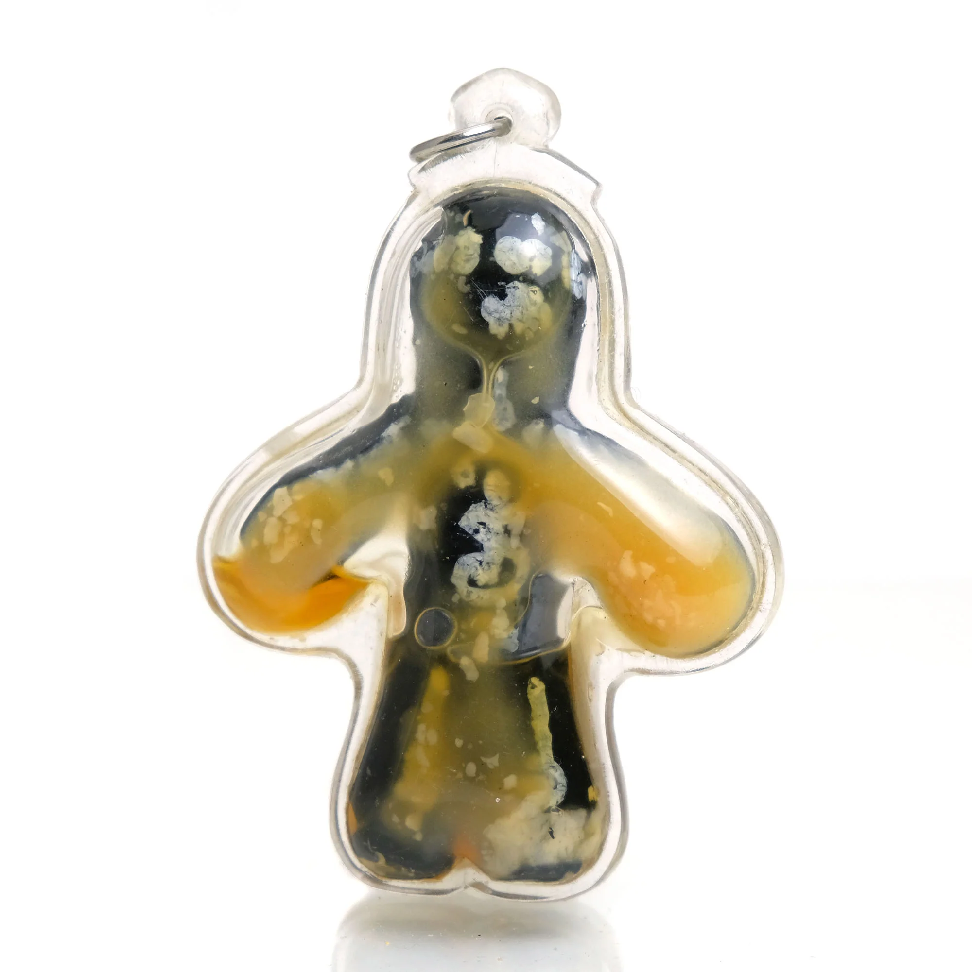 Hoon Phayon Warrior Bodyguard Thai Lacquer Amulet Pendant with Sacred Yants - Image 3