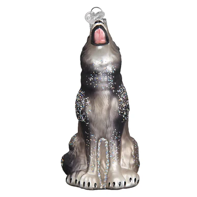 Howling Wolf Ornament - Image 2