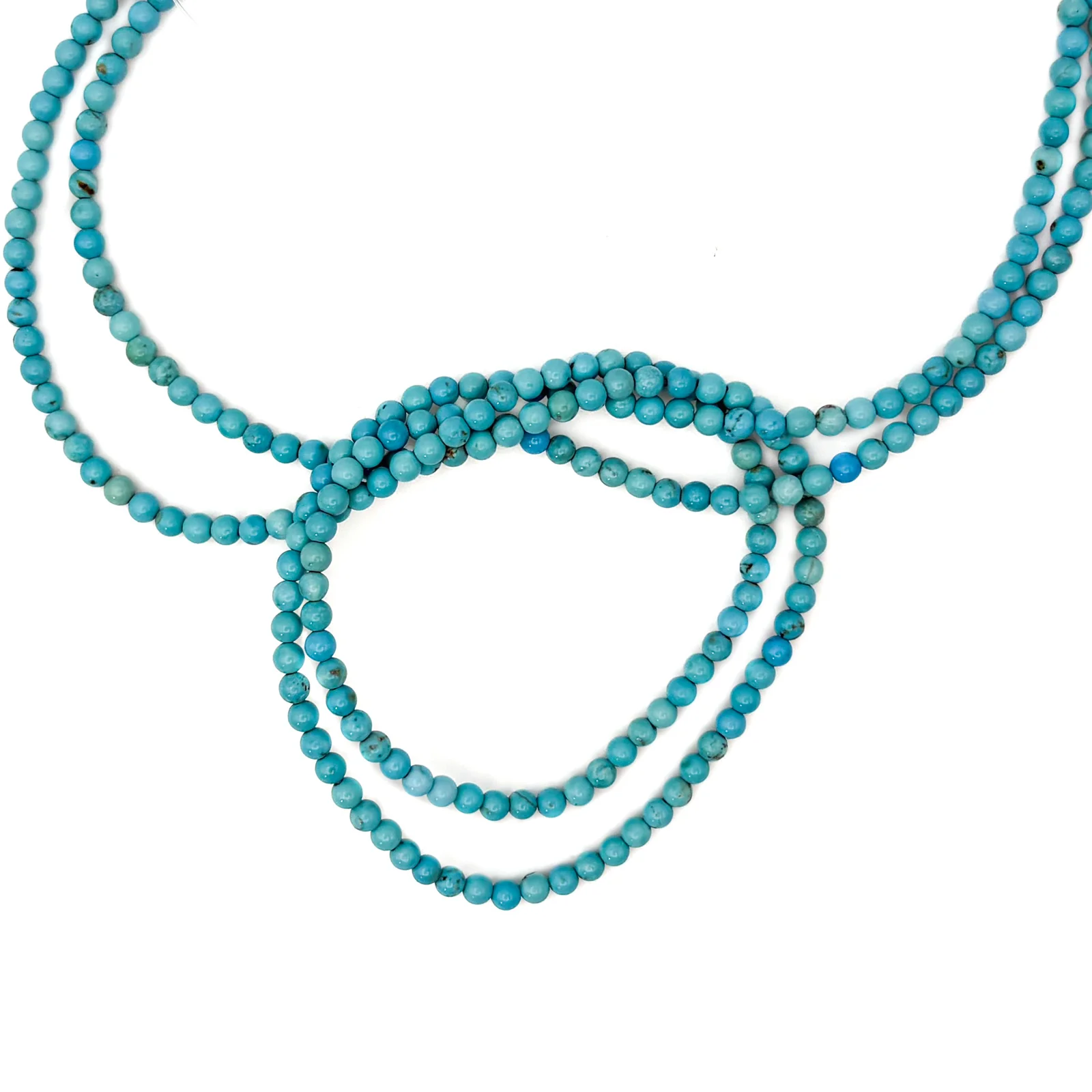 Howlite 3.5mm Smooth Rounds Bead Strand - Image 4