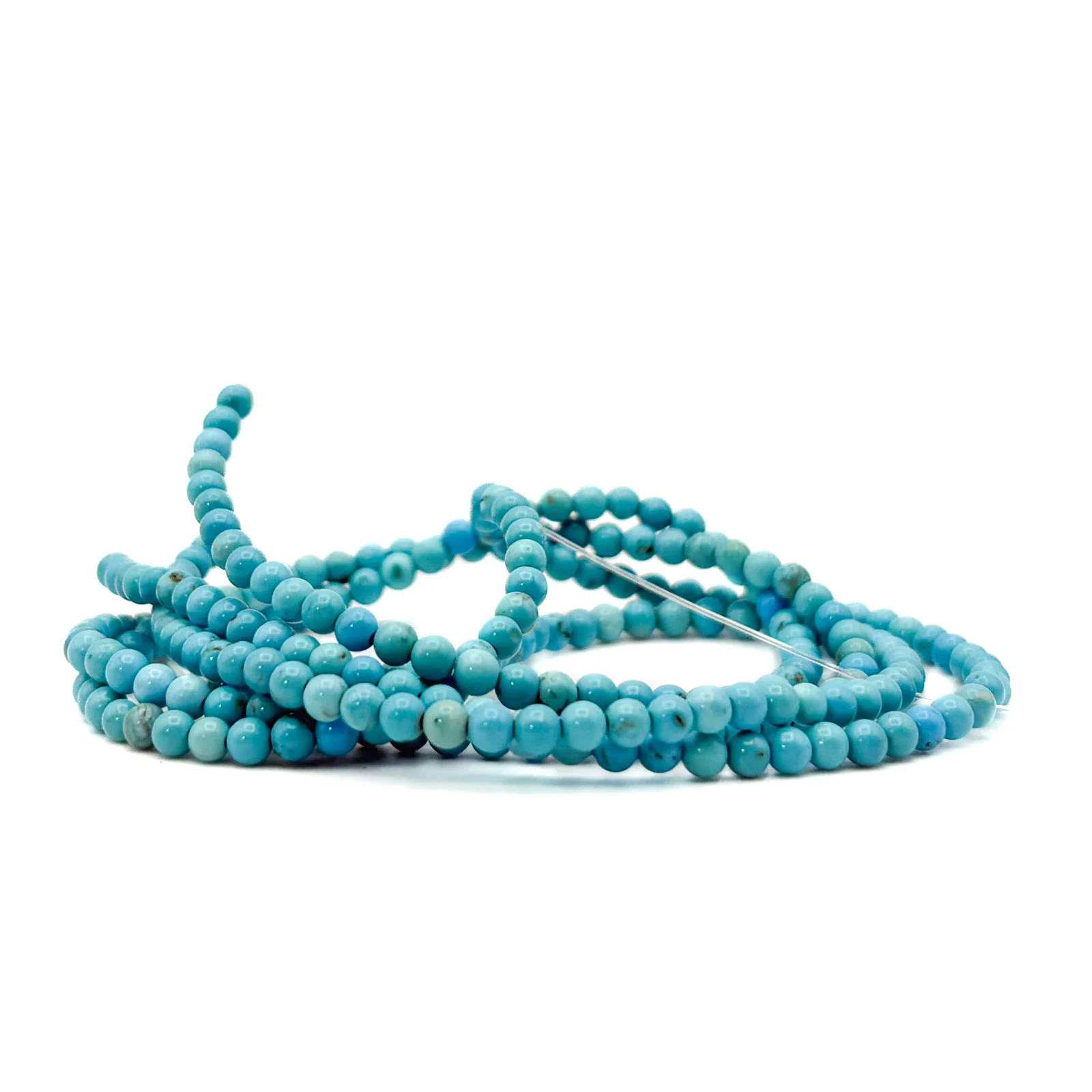 Howlite 3.5mm Smooth Rounds Bead Strand - Image 7