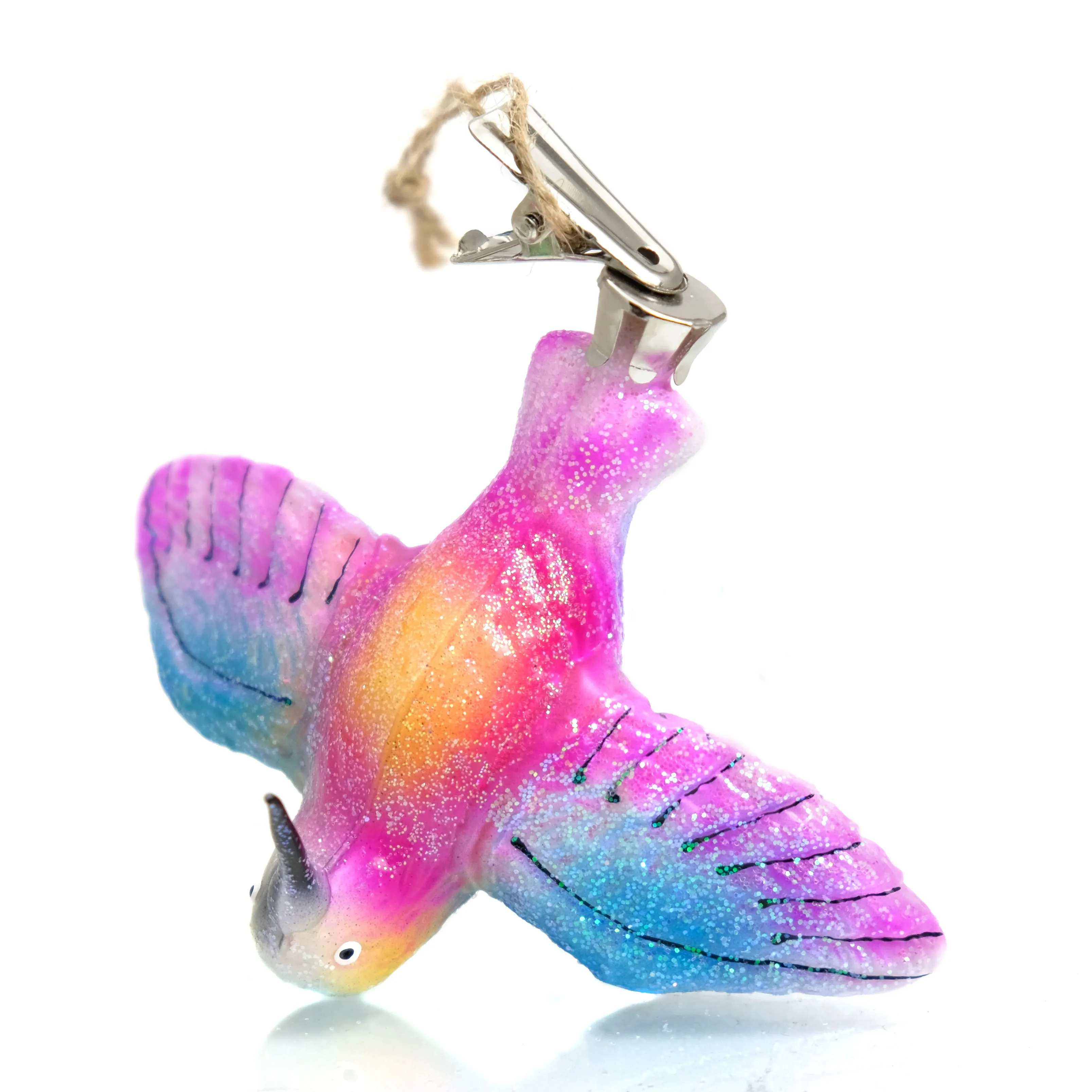 Hummingbird Clip On Glass Ornament - Image 4