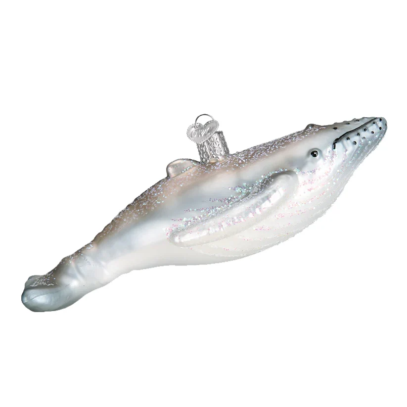 Humpback Whale Glass Ornament - Image 2
