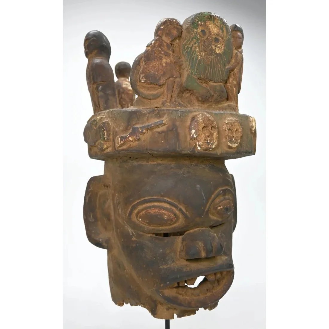 Ibibio Janus Helmut Mask, Nigeria PROVENANCE - Image 11