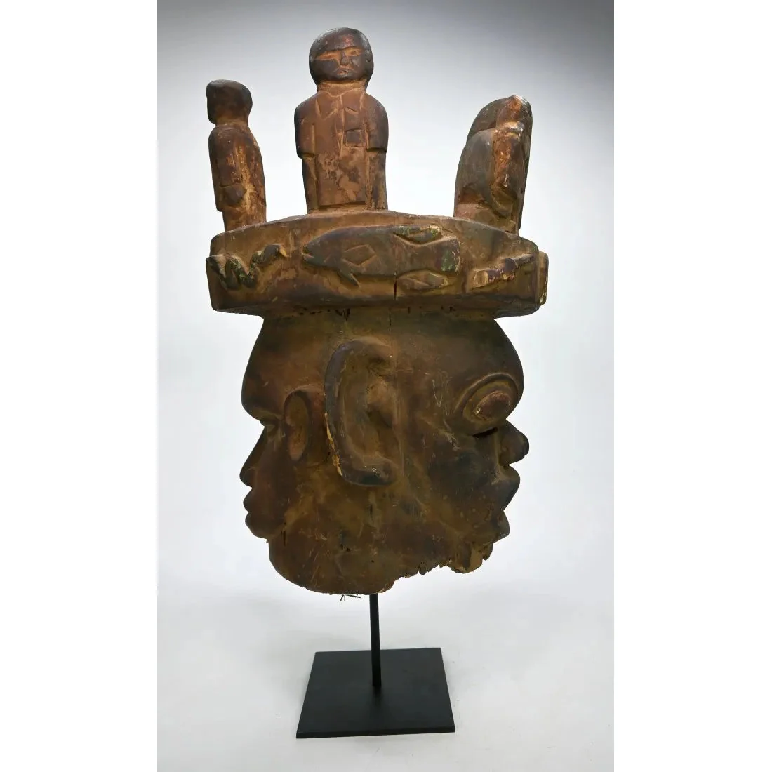 Ibibio Janus Helmut Mask, Nigeria PROVENANCE - Image 2