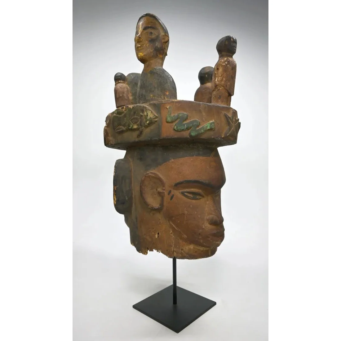 Ibibio Janus Helmut Mask, Nigeria PROVENANCE - Image 3