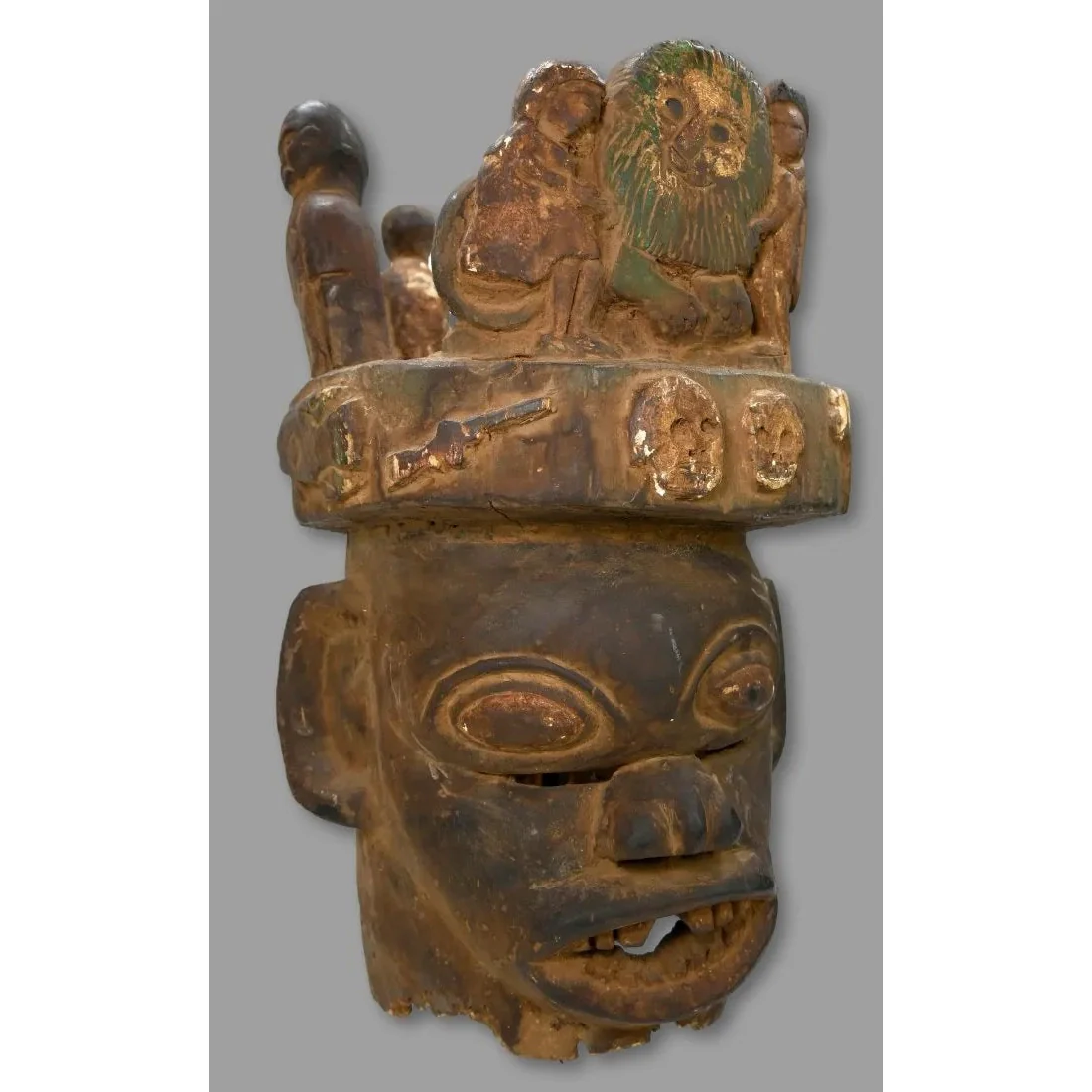 Ibibio Janus Helmut Mask, Nigeria PROVENANCE - Image 9