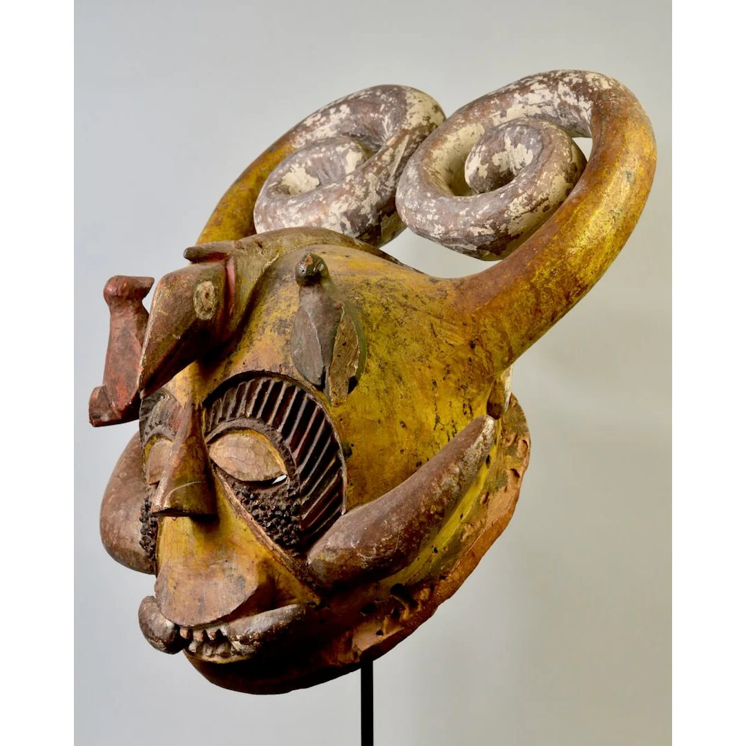 Igala Ibegwu Mask with Horns, Nigeria #955 - Image 2