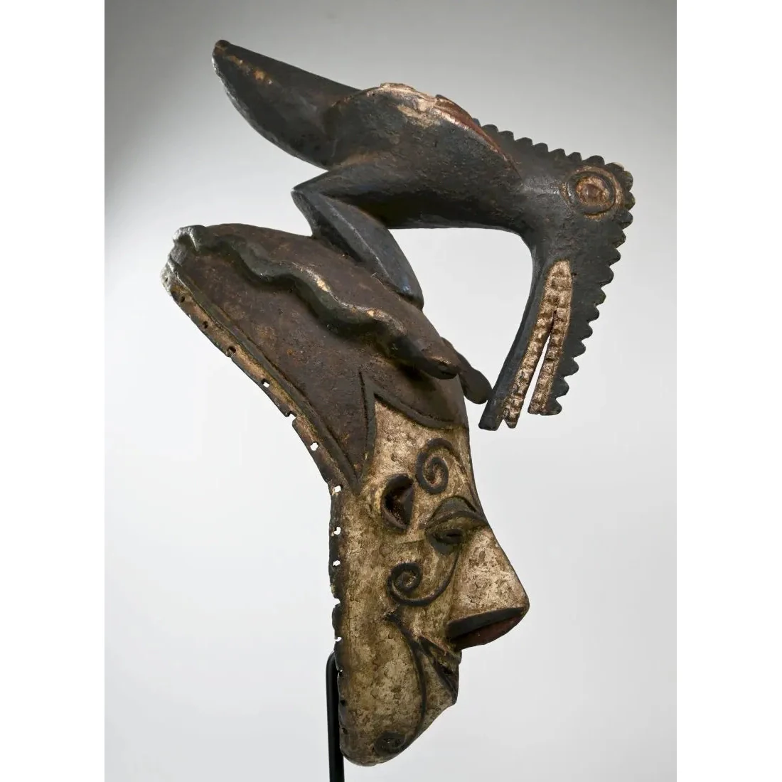 Igbo Maiden Mask with Bird Finial, Nigeria #699 - Image 5