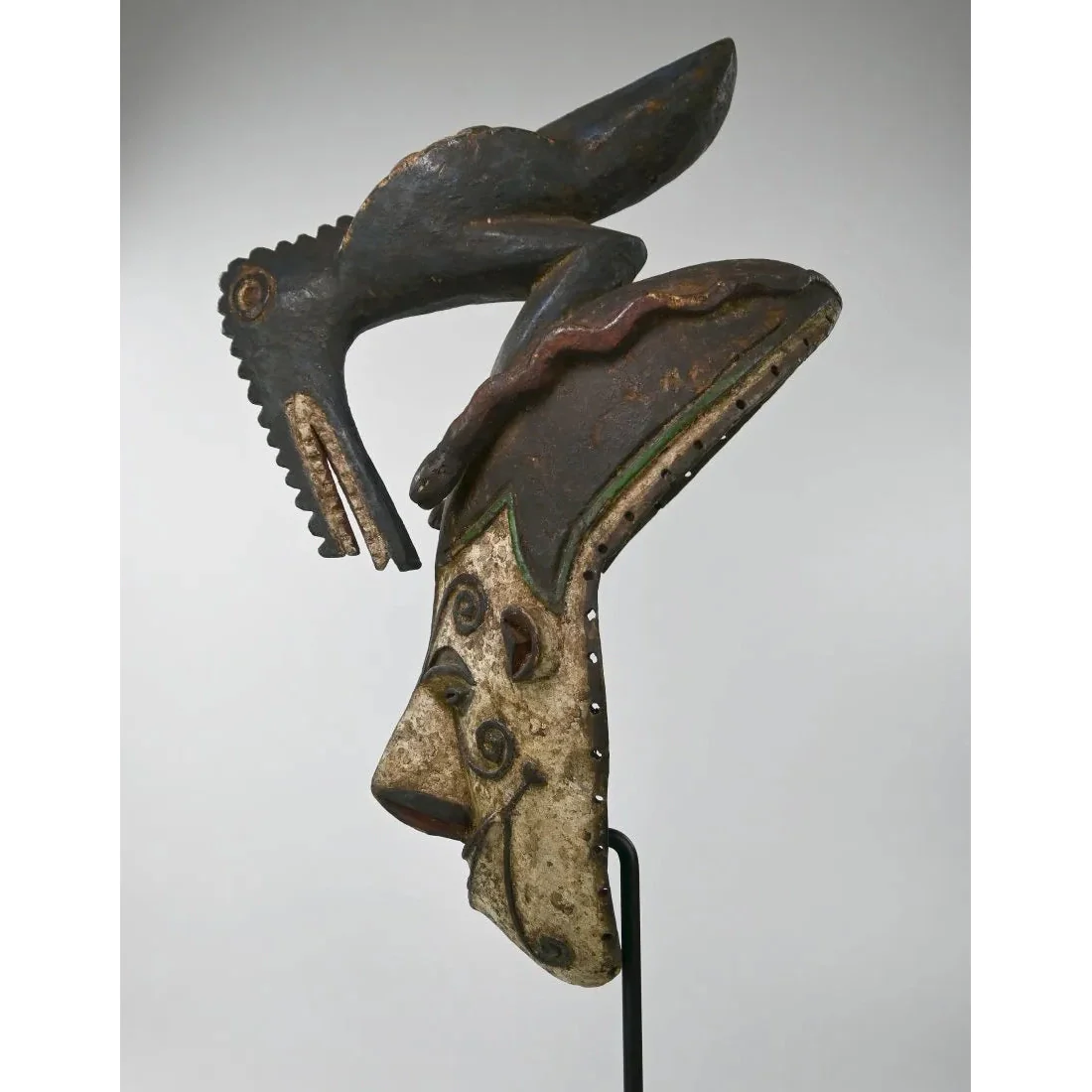 Igbo Maiden Mask with Bird Finial, Nigeria #699 - Image 7