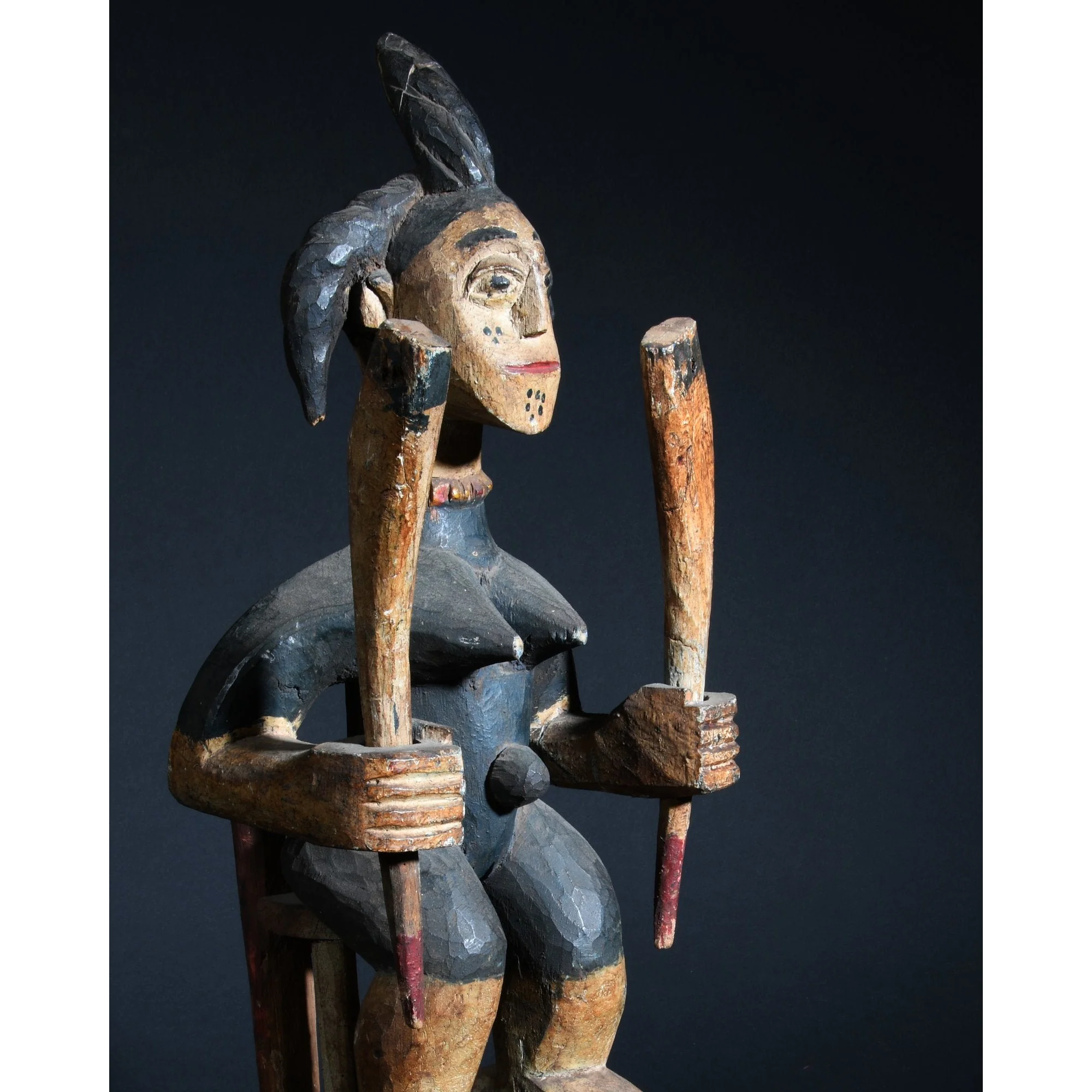 Igbo Female Ikenga Figure, Nigeria #1091 - Image 6