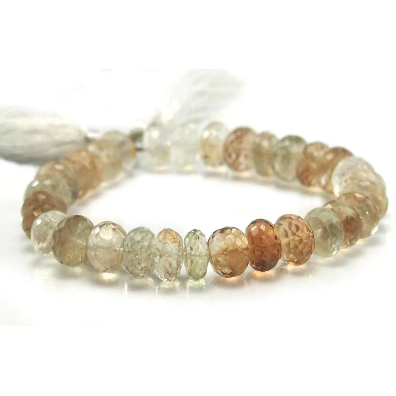Imperial Topaz Faceted Rondelles 10mm Strand - Image 2