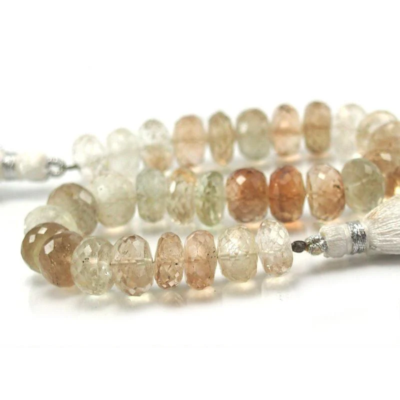 Imperial Topaz Faceted Rondelles 10mm Strand - Image 3