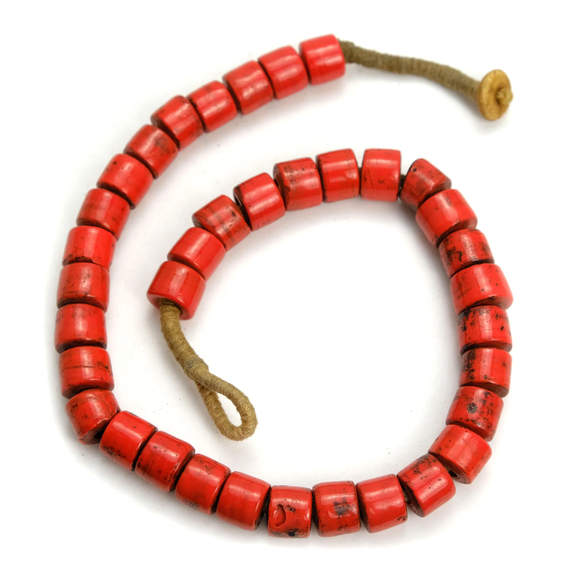 Indian Roller Glass Bead Strand / Necklace #2 - Image 2