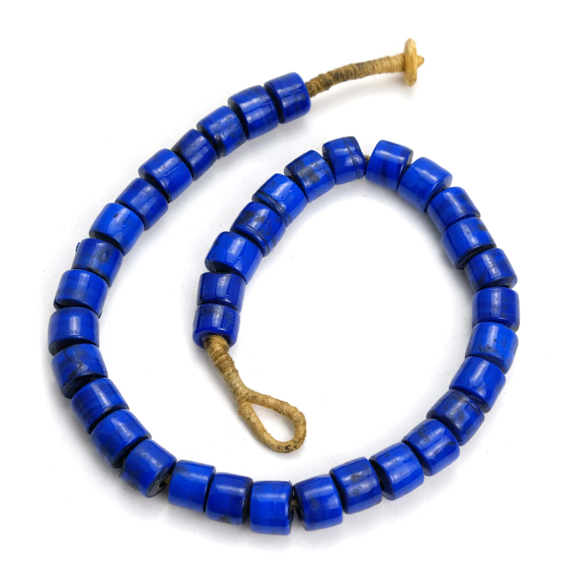 Indian Roller Glass Bead Strand / Necklace #3 - Image 2