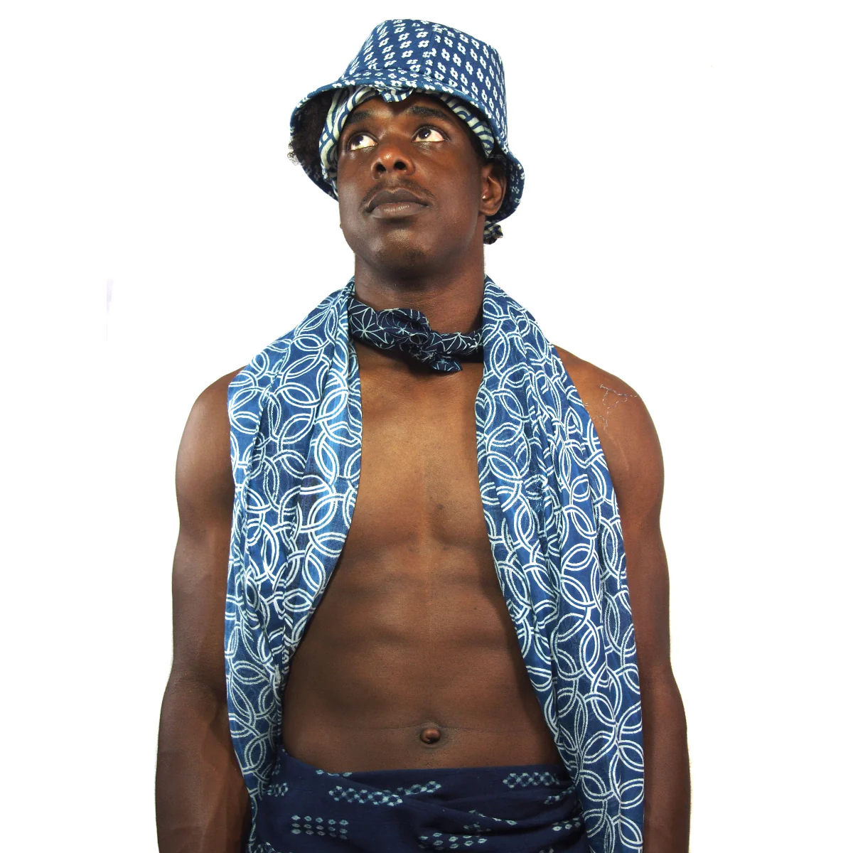 Indigo Hilltribe Shawl - Image 3